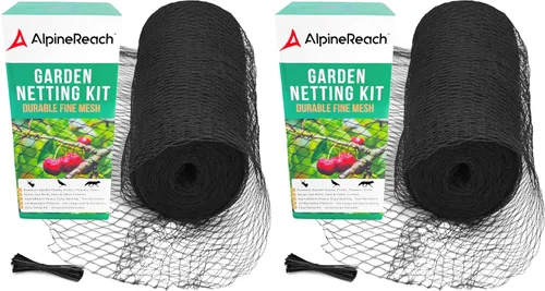 Miniatura 7 de AlpineReach Red de jardín de 15 x 30 pies, red resistente para pájaros, ciervos, protección de plantas, malla tejida extrafuerte, kit reutilizable