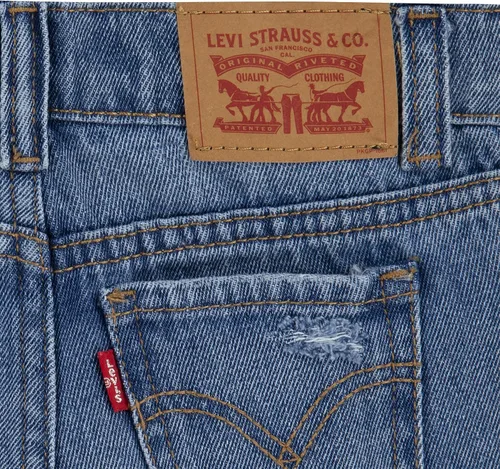 Miniatura 27 de Levi's Kids Girls Girlfriend Fit Short Shorts (Niños grandes)