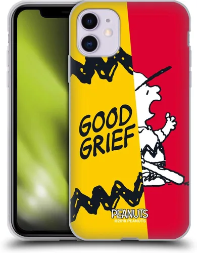 Miniatura 266 de Head Case Designs Funda de gel con licencia oficial de Peanuts Snoopy & Woodstock Halfs and Laughs [protección de grado militar] compatible