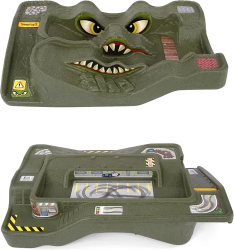 Miniatura 9 de Título: Mesa de Pista de Carreras de Coches Simplay3 Monster City Extreme Wheels - Mesa de Juego Portátil de 2 Lados para Niños con 2 Camiones