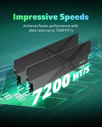 Miniatura 3 de Acer HT200 DDR5 RAM 32GB (16GBx2) 6000MHz CL30 PC5-48000, Intel XMP 3.0 AMD EXPO Memoria de computadora compatible - BL.9BWWA.439