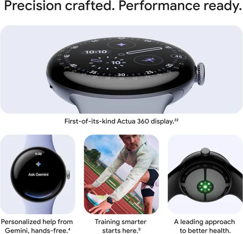 Miniatura 2 de Google Pixel Watch 4 (41mm) - Reloj inteligente Android - Monitor de frecuencia cardíaca y seguimiento del sueño - Batería de 30 horas - Seguimiento