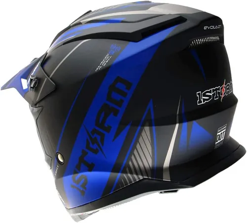 Miniatura 5 de 1Storm - Casco de motocross para adultos BMX MX ATV Dirt Bike Downhill Mountain Bike, estilo de carreras H637
