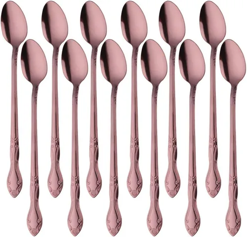 Miniatura 21 de Juego de 12 cucharas de café, mini cucharas de café, cucharas de espresso de acero inoxidable, cucharas pequeñas para postre, té, aperitivo, 4.6