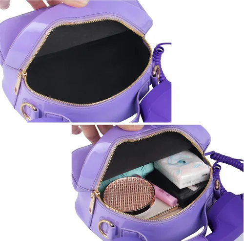 Miniatura 30 de Oweisong Divertido bolso de teléfono para mujer, bolso cruzado de hombro con asa superior para teléfono
