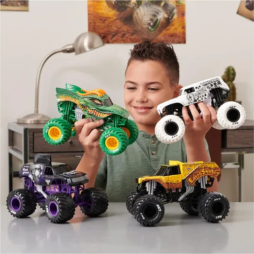 Miniatura 5 de Monster Jam, Camión monstruo oficial de El Toro Loco, vehículo de colección fundido a presión, escala 1:24, juguetes para niños a partir de 3 años