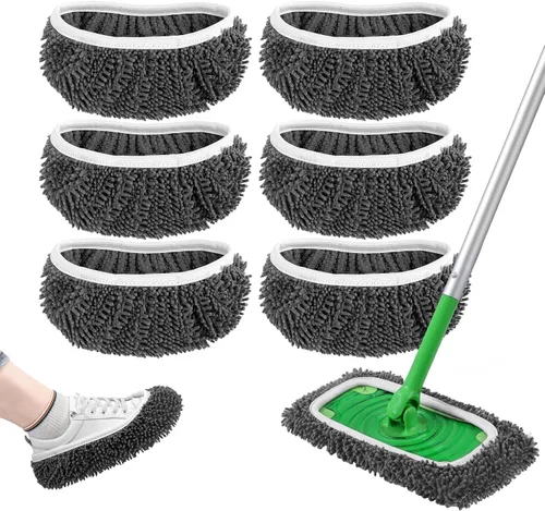 Almohadillas húmedas reutilizables de repuesto para trapeador Swiffer Sweeper – Paños de barrido seco y paños húmedos para limpieza del hogar –