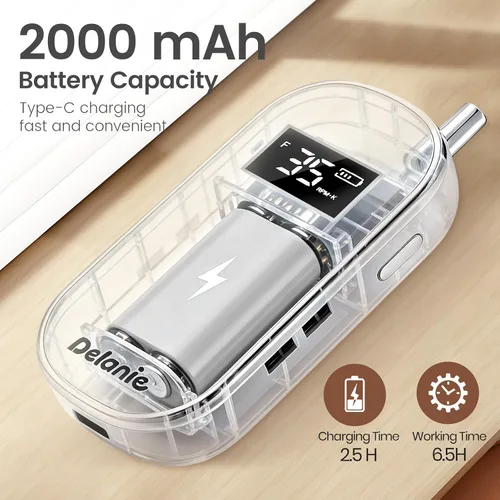 Miniatura 3 de Delanie Taladro de uñas de 35000 RPM, eliminación rápida portátil de archivos electrónicos para acrílicos, extensiones de gel y polvo de inmersión