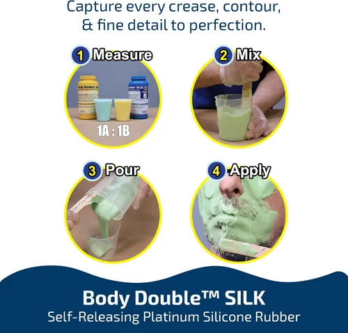 Miniatura 2 de Cuerpo Doble Seda Lifecasting Silicona - Unidad de Pinta