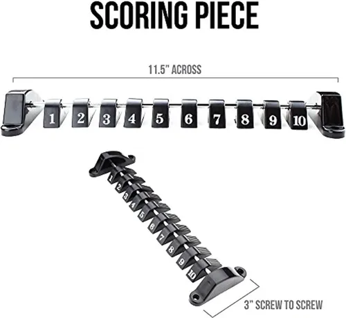 Miniatura 2 de Contador de puntuación de futbolín Accesorio estándar de marcador de fútbol de 11.5 x 3.5 pulgadas para sala de juegos y marcador universal