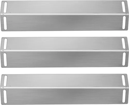 Placas de calor para parrilla de 16 1/2 pulgadas, cubiertas de quemador, piezas de repuesto para parrilla de gas de barbacoa, tienda de calor para 3