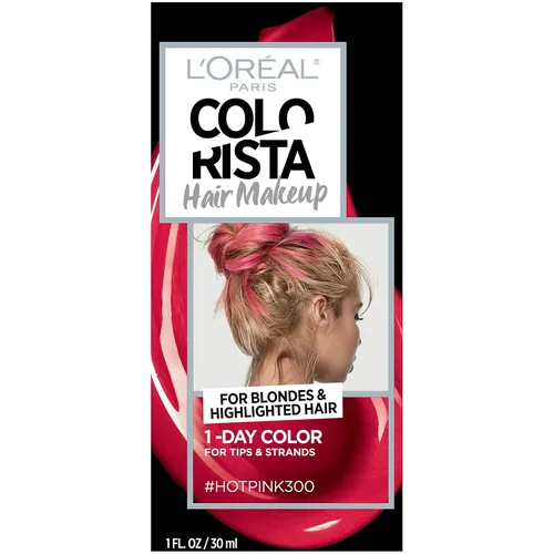 Miniatura 21 de L'Oreal Paris - Maquillaje temporal para el cabello de 1 día para morenas, azul 60, 1 onza líquida