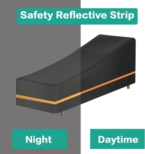 Miniatura 7 de Waterproof Garden Sunbed Cover,Heavy Duty 600D Oxford Fabric Windproof Outdoor Sun Lounger Covers Anti-UV Patio Sunbed Lounger