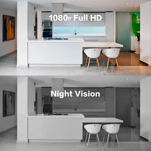 Miniatura 5 de Aqara Cámara de seguridad, cámara de video segura HomeKit, visión nocturna, audio bidireccional, cámara interior enchufable HD 1080P, cámara