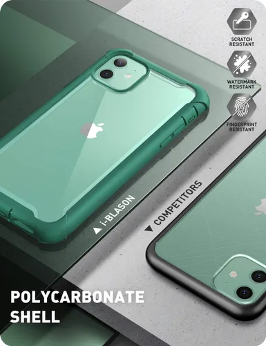 Miniatura 7 de i-Blason Ares - Funda para iPhone 11 de 6.1 pulgadas (versión 2019), funda transparente resistente de doble capa con protector de pantalla integrado