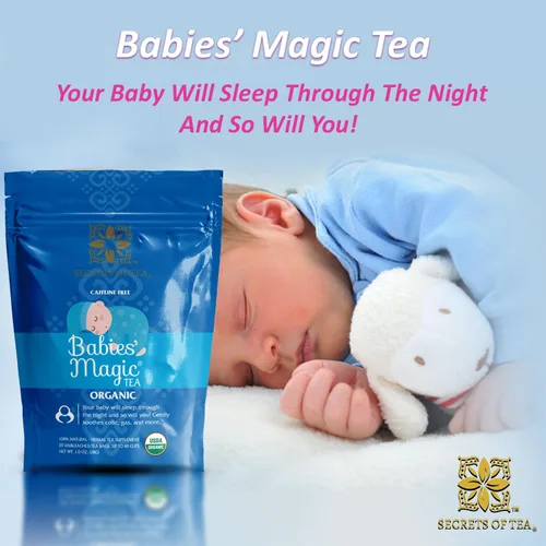 Miniatura 2 de Secrets of Tea Baby Colic Babies' Magic Tea - Orgánico, Natural, Seguro - Alivio calmante y calmante para el reflujo ácido del bebé, gases y cólicos