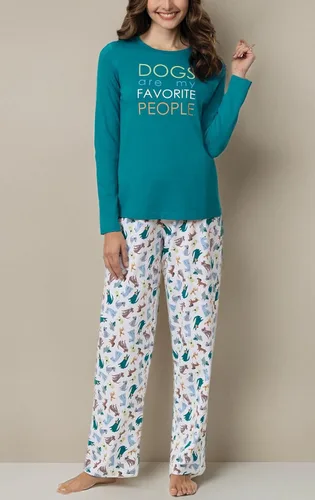 Miniatura 6 de PajamaGram Conjunto de pijamas para mujer - Pijamas de algodón, 100% algodón