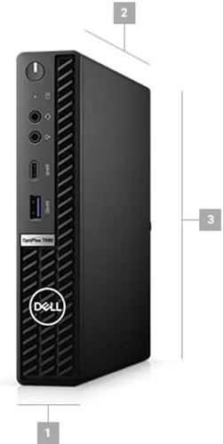 Miniatura 2 de Dell Optiplex 7080 Micro Desktop Core i7-10700T - Disco duro SSD de 256 GB - 16 GB RAM 8 núcleos @ 4.5 GHz Win 11 Pro Negro (renovado)
