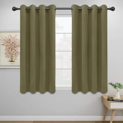 Miniatura 206 de Easy-Going - Cortinas opacas para dormitorio, aislamiento térmico sólido con ojales, cortinas de ventana para reducción de ruido, cortinas