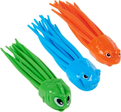 Miniatura 6 de SwimWays SquiDivers - Juguetes de buceo en piscina para niños, paquete de 3, juguetes de baño y suministros para fiestas en la piscina para niños