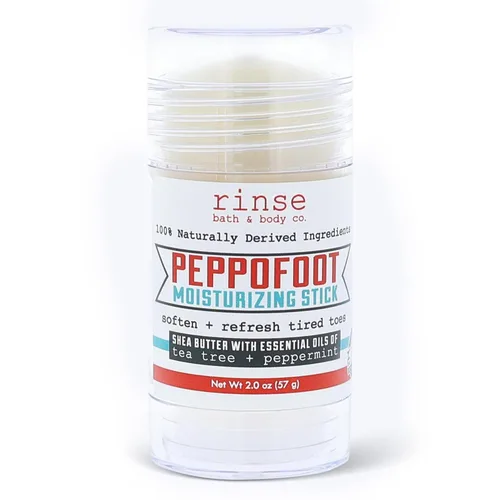 Miniatura 6 de Rinse Bath & Body Peppofoot Bálsamo en Barra para Talones - Bálsamo para Pies Hecho a Mano para Pies Secos y Agrietados con Aceites de Menta y Árbol