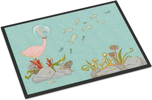 Miniatura 58 de Caroline's Treasures BB8537MAT - Felpudo de delfín bajo el agua de 18 x 27 pulgadas, tapete para puerta delantera interior y exterior, para entrada