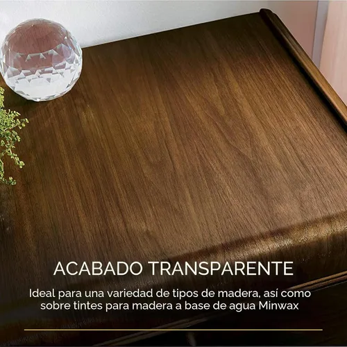 Miniatura 4 de Minwax 233334444 - Acabado de madera poliacrílica protectora, satén transparente, ½ pinta