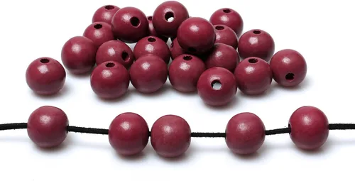Miniatura 27 de 1000 cuentas de madera negras de 0.236 pulgadas a granel, cuentas espaciadoras sueltas de madera para manualidades hechas a mano, agujero de 0.079