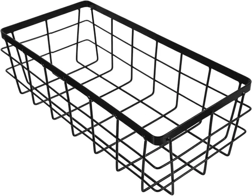 Luxshiny Cesta de almacenamiento de metal montada en la pared para cocina y baño, organizador versátil para acondicionadores de champú y más diseños