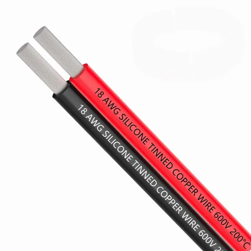 Miniatura 12 de Cable eléctrico de 3 conductores de calibre 18, cable de PVC trenzado de 33 pies, cable de cobre sin oxígeno para cable de alimentación, cable LED