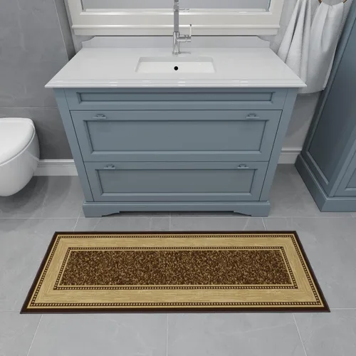 Miniatura 12 de Ottomanson Alfombra Corredor de Pasillo de 20" x 59" pulgadas, Alfombras de Área con Borde Antideslizante, Fácil de Limpiar, Alfombra Corredor