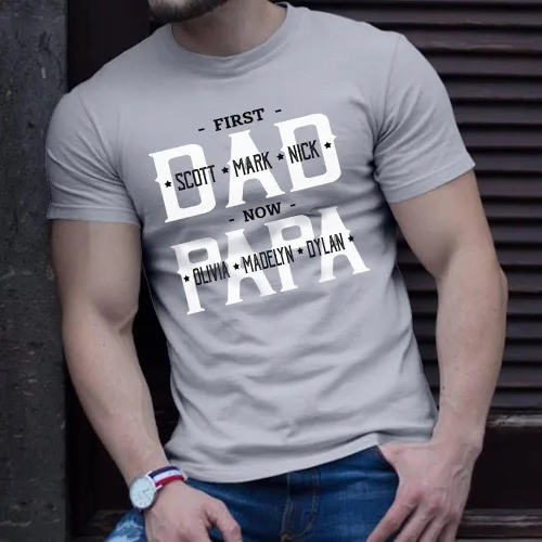 Miniatura 2 de Camisa personalizada para abuelo, papá, nietos con nombre, regalos personalizados para papá y papá, regalos para el día del padre, abuelo.