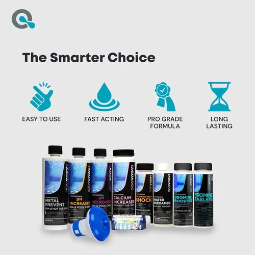 Miniatura 9 de Aquadoc Kit de iniciación de bromo para bañera de hidromasaje para spas, kit completo de mantenimiento de spa con tabletas de bromo y kit completo