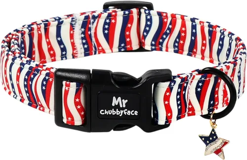 Miniatura 10 de MR.CHUBBYFACE· Collar de perro de primavera y verano, lindos collares de perro de limón verde, collar ajustable de tela natural suave para perros