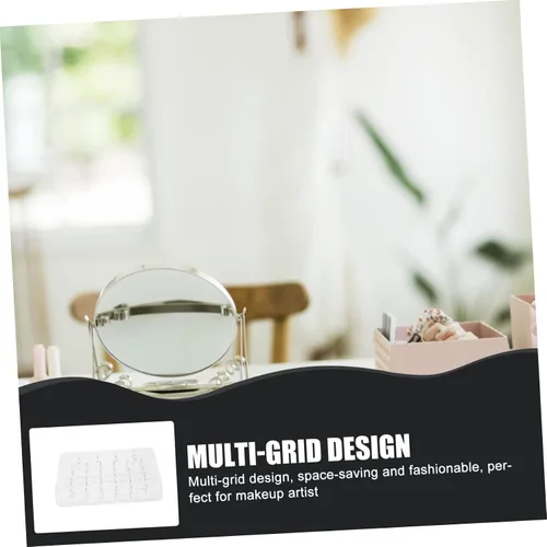 Miniatura 4 de Vaguelly Acrylic Lipstick Holder 26-Grid Makeup Organizer for Vanity Delicate Lipstick Rack Dustproof Design for Beauty Enthusiasts