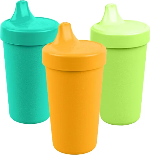 Miniatura 10 de Re-Play - Vasos de 10 onzas, hechos en EE.UU. Vasos antiderrames para la alimentación de bebés, niñas y niños pequeños, en color azul marino, agua