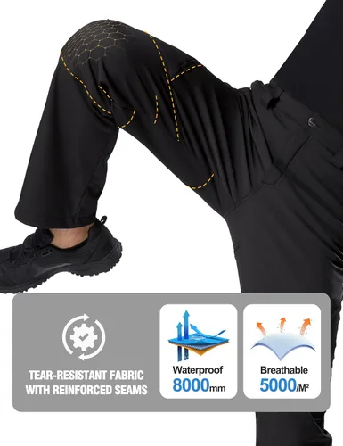 Miniatura 4 de FREE SOLDIER - Pantalón para hombre con forro polar, tipo cargo, para exteriores. Para excursionismo, repelente al agua, superficie suave, tejido