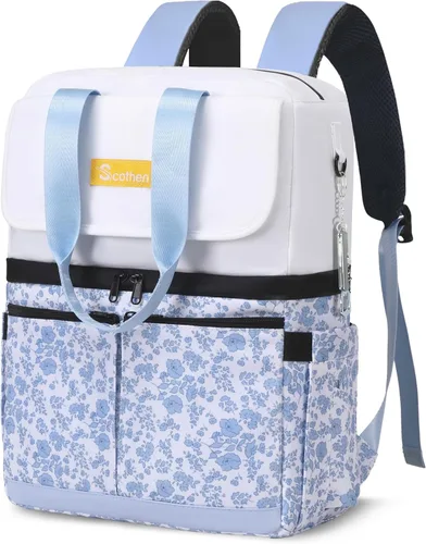 Miniatura 16 de Scothen Mochila Enfriadora con Doble Cubierta y 12 Paquetes de Hielo - Mantiene 36 Latas Frías por Hasta 24 Horas - Mochila Enfriadora Aislada