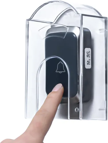 Cubierta impermeable de botón para timbre de puerta para exterior, cubierta de lluvia para timbre, resistente a la intemperie, para interruptor de