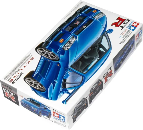 Miniatura 2 de Tamiya Nissan 24210 Skyline GT-R V-SPEC R34, Blanco, Mittel