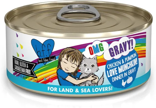 Miniatura 44 de Weruva B.F.F. OMG - Best Feline Friend Oh My Gravy!, Chicken Cloud 9 con pollo en salsa, lata de 2.8 onzas (paquete de 12)