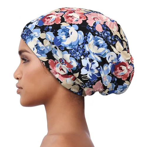 Miniatura 8 de Alnorm - Gorro con forro de satén y suave banda elástica para hombres y mujeres, talla única Se ajusta a la mayoría