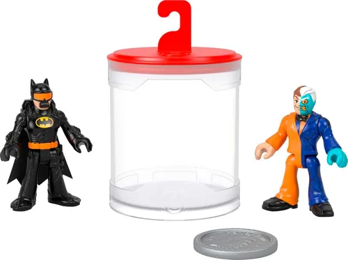 Miniatura 7 de Fisher-Price Imaginext DC Super Friends, juguetes de Batman, juego de figuras de 3 piezas con Harley Quinn que cambian de color para niños en edad
