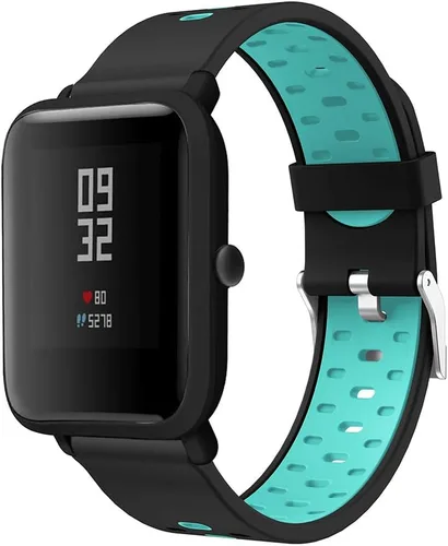 Miniatura 9 de Correa de repuesto de silicona de 0.787 in para Huami Xiaomi Amazfit Bip reloj inteligente Rojo
