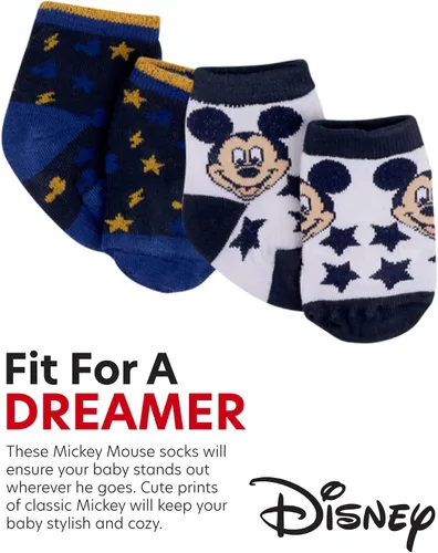 Miniatura 3 de Disney Calcetines para bebé - Paquete de 12 Mickey Mouse Winnie The Pooh Rey León Toy Story recién nacidobebé
