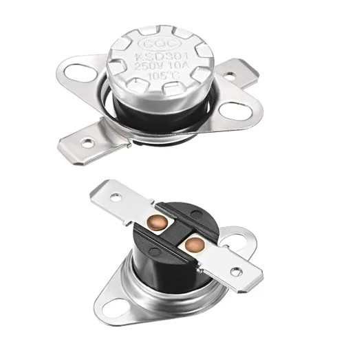 Miniatura 35 de uxcell KSD301 Termostato 32.0 °F/32 ° F 10 A Normalmente Cerrado N.C Ajuste Snap Disc Interruptor de temperatura para microondas, horno, cafeteras 2