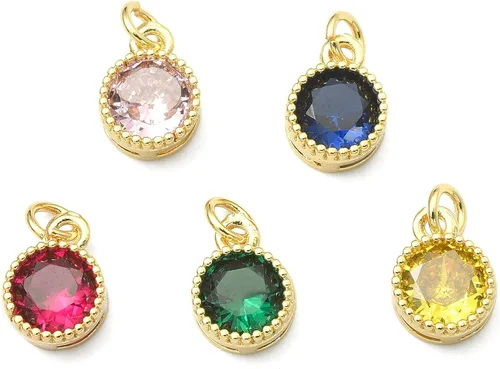 Miniatura 8 de LiQunSweet 20 piezas de micro pavé de circonitas cúbicas para bebé, diseño de huellas, para hacer joyas de ducha