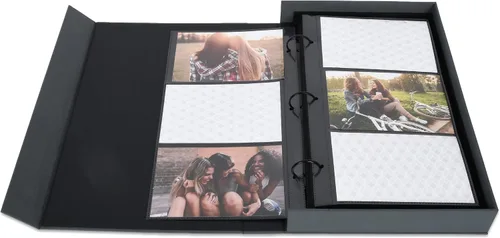 Miniatura 4 de Memories - Álbum de fotos de mesa auxiliar, capacidad para 180 fotos de 4 x 6 pulgadas, lino gris