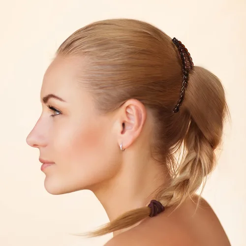 Miniatura 6 de WILLBOND 6 pinzas para el pelo de plátano, pinzas para el cabello con forma de pez, clip para cola de caballo, accesorio para cabello de mujer marrón