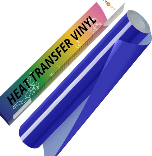 Miniatura 33 de HTVRONT Vinilo HTV de transferencia de calor blanco - 30,5 cm x 36,6 metros de vinilo blanco para planchar para camisetas, rollo de vinilo HTV